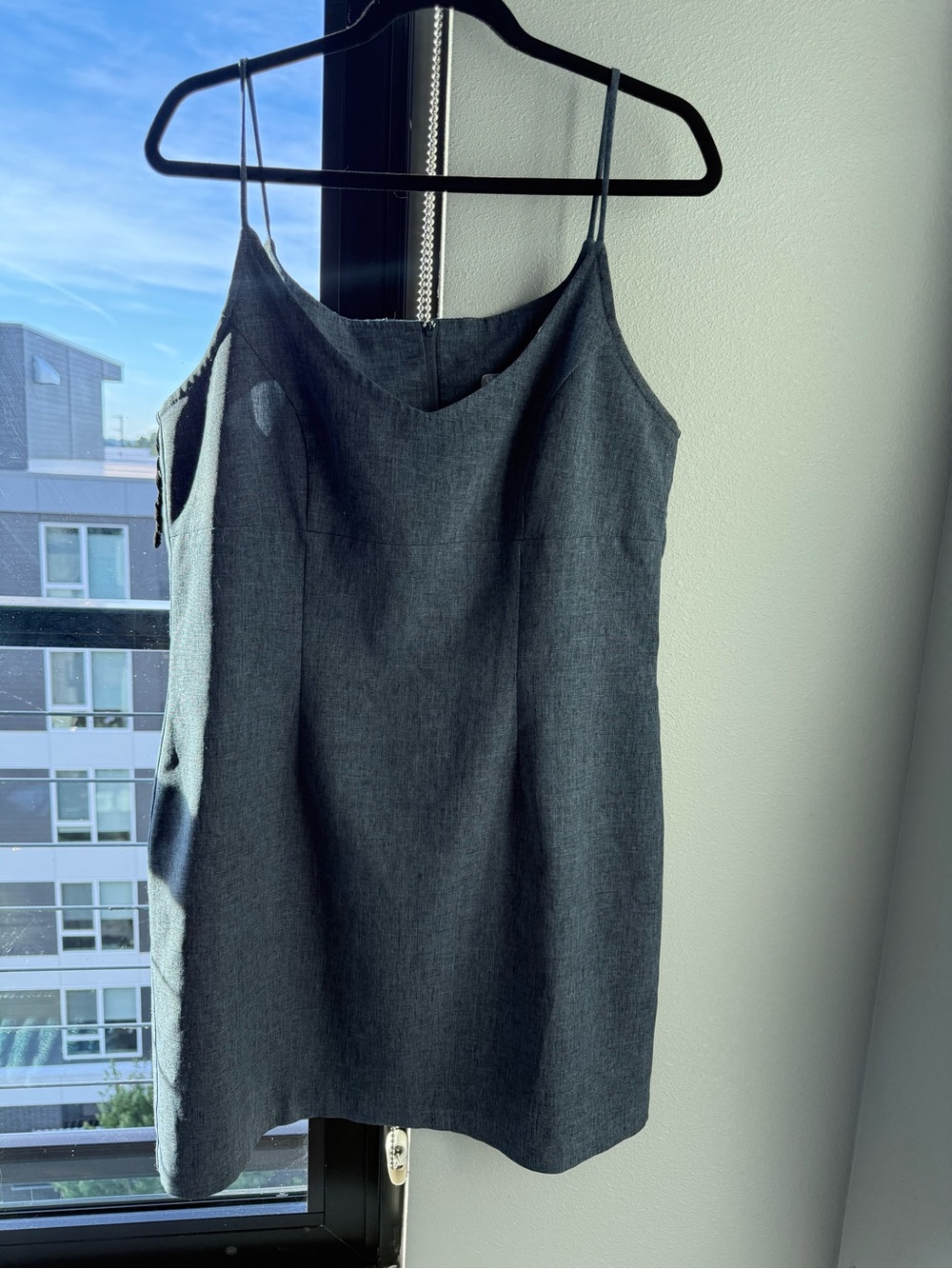 Frederick's of Hollywood Charcoal Grey/Blue Dress